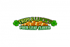 Triple Lucky Four Leaf Clover